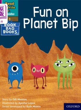 海外直订Read Write Inc. Phonics: Purple Set 2 Book Bag B... Read Write公司拼读:紫色套装2书袋5书乐趣星球毕普