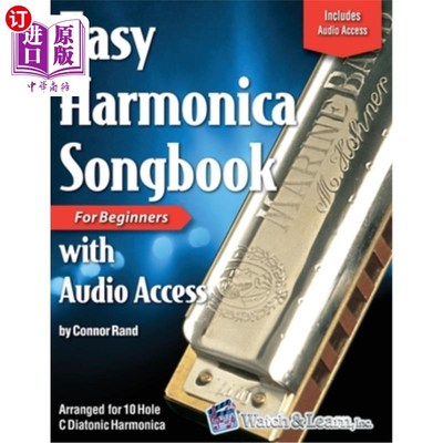 海外直订Easy Harmonica Songbook: with Audio Access 简易口琴歌本:与音频访问