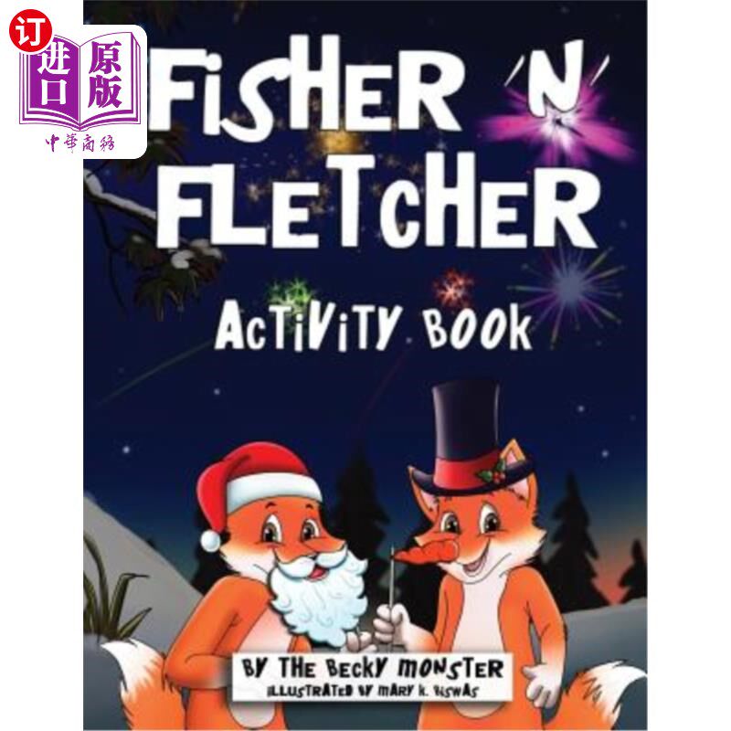 海外直订Fisher 'n' Fletcher: Coloring and Rhyming Activity Book 费希尔·弗莱彻：色彩与押韵活动书