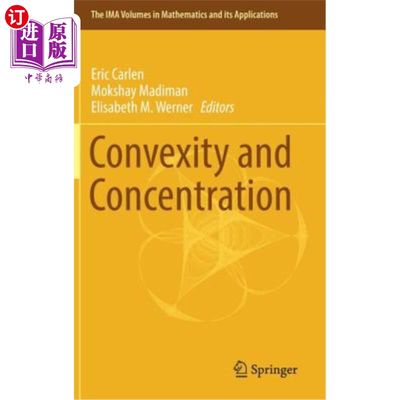 海外直订Convexity and Concentration 凸度和集中度