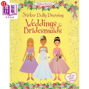 海外直订Sticker Dolly Dressing Weddings & Bridesmaids 贴纸多莉穿着婚礼和伴娘