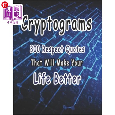 海外直订Cryptograms: 300 cryptograms puzzle books for adults large print, Respect Quotes