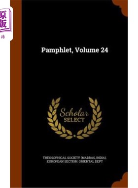 海外直订Pamphlet, Volume 24 小册子，第24卷