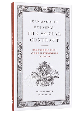 预售 卢梭：社会契约论 英文原版 Penguin Great Ideas : The Social Contract Jean-Jacques Rousseau【中商原版】