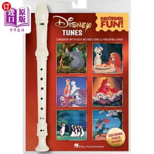 and Tunes with 海外直订Disney Instrument 装 Fun 录音机乐趣 Recorder 歌册及乐器 Pack 迪士尼曲调 Songbook