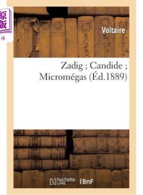 海外直订法语 Zadig Candide Micromégas 扎迪格·坎迪德·麦克梅加斯