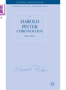 海外直订A Harold Pinter Chronology 哈罗德·品特年表