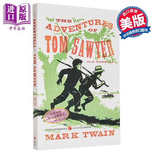 汤姆索亚历险记 毛边豪华版 The Adventures of Tom Sawyer 英文原版 Mark Twain【中商原版】