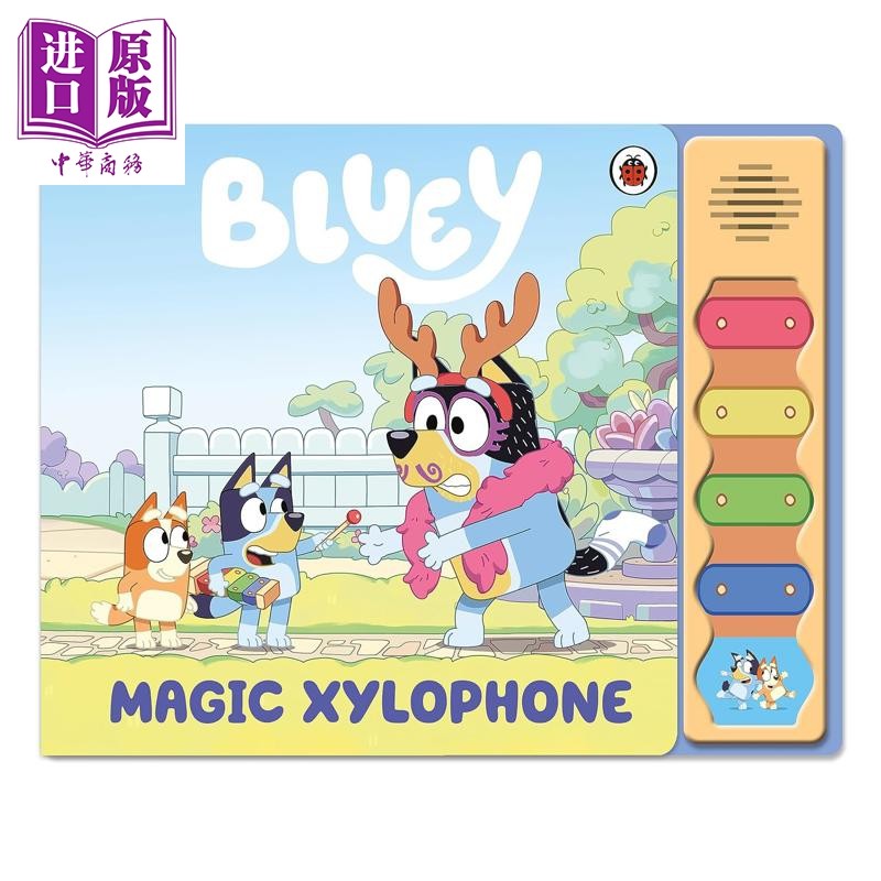 小蓝狗布鲁 魔法木琴声音书 Bluey Magic Xylophone Sound Book 英文原版 儿童绘本 有声书 进口亲子童书 2-4岁【中商原版】