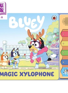 小蓝狗布鲁 魔法木琴声音书 Bluey Magic Xylophone Sound Book 英文原版 儿童绘本 有声书 进口亲子童书 2-4岁【中商原版】