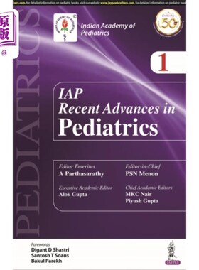 海外直订医药图书IAP Recent Advances in Pedatrics - 1 儿科最新进展- 1
