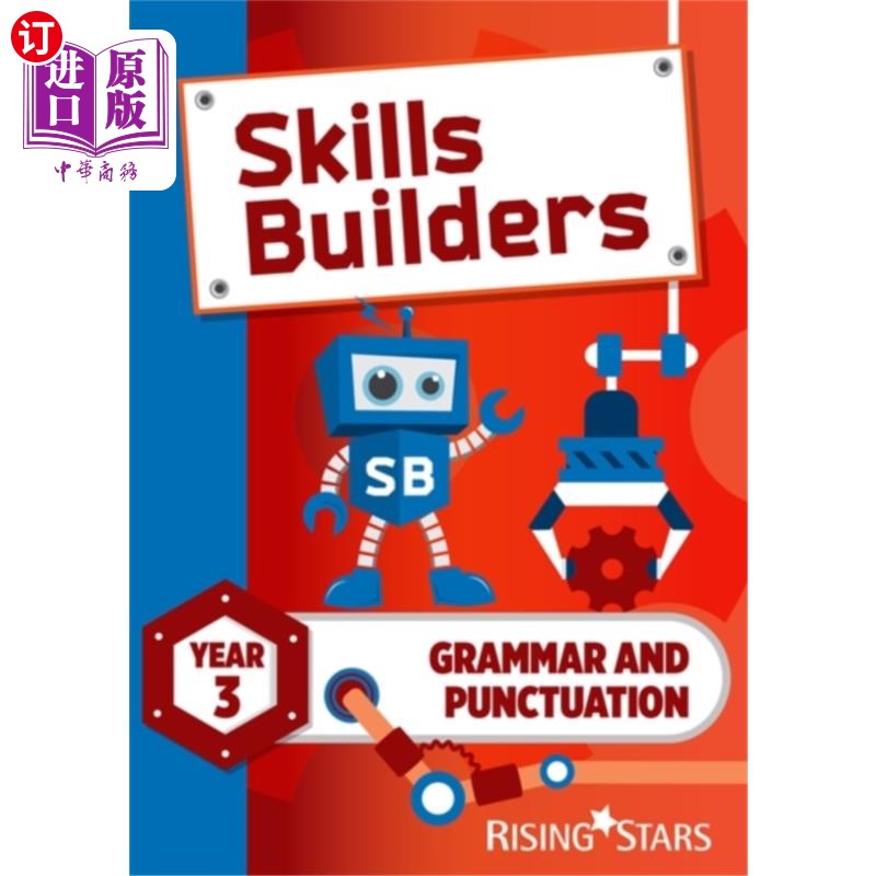 海外直订Skills Builders Grammar and Punctuation Year 3 P... 技巧构建者语法和标点三年级小学生书新版本