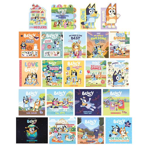 Bluey 小蓝狗布鲁伊 英文故事绘本游戏活动童书合集 宾果Bingo 妙妙犬布丽 澳洲儿童动画卡通片 迪士尼+ bluey bingo【中商原版】