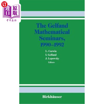 海外直订The Gelfand Mathematical Seminars, 1990-1992 Gelfand数学研讨会，1990-1992年