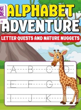 海外直订Kids Alphabets Educational Activity books Adventure Letter Quests And Nature Nug 儿童字母教育活动书冒险信件