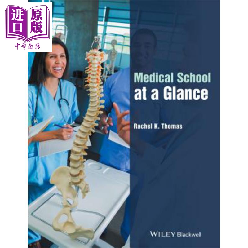 现货 医学院一览 Medical School At A Glance Rachel Thomas 英文原版【中商原版】wiley