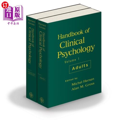 海外直订医药图书Handbook of Clinical Psychology, 2 Volume Set (V... 临床心理学手册，2卷集(卷1成人;第二卷(儿童及青少
