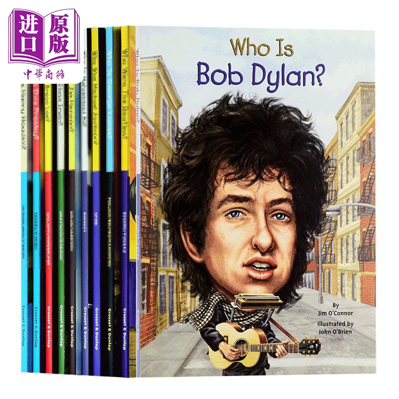 【中商原版】who was 明星系列人物传记9册套装 英文原版 儿童文学 初级章节书 儿童读物 暑期书单