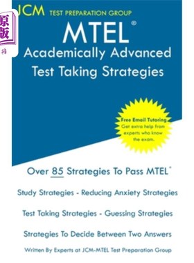 海外直订MTEL Academically Advanced - Test Taking Strategies: MTEL 52 - Free Online Tutor MTEL学术进阶-应