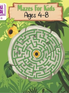 海外直订Mazes For Kids Ages 4-8: Maze Activity Book 4-8岁儿童迷宫：迷宫活动手册