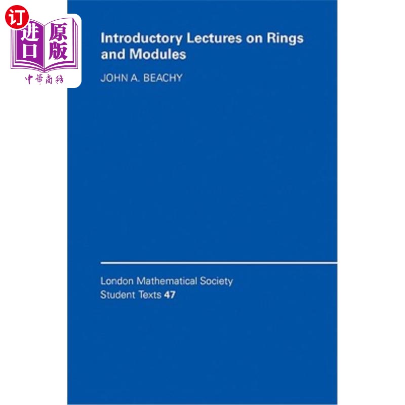 海外直订Introductory Lectures on Rings and Modules 关于环和模块的介绍性讲座