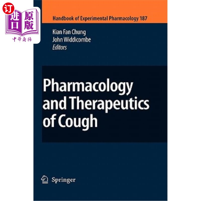 海外直订医药图书Pharmacology and Therapeutics of Cough 咳嗽的药理学与治疗学“，