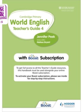 海外直订Cambridge Primary World English Teacher's Guide Stage 4 with Boost Subscription 剑桥初级世界英语教师指南第