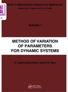 海外直订Method of Variation of Parameters for Dynamic Sy... 动态系统参数变分法