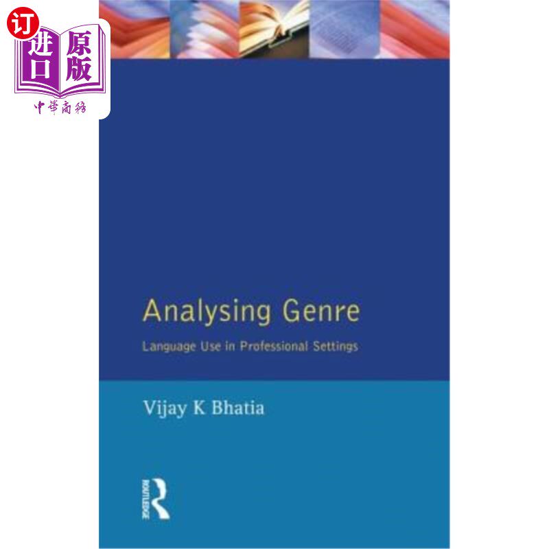海外直订Analysing Genre: Language Use in Professional Settings 分析类型：专业环境中的语言使用