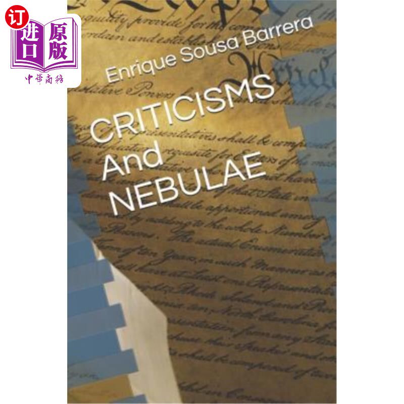 海外直订Criticisms and Nebulae 批评和星云