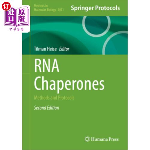 海外直订RNA Chaperones: Methods and Protocols RNA伴侣：方法和协议