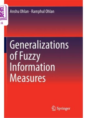 海外直订Generalizations of Fuzzy Information Measures 模糊信息测度的推广