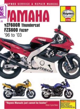 海外直订Yamaha Yzf600r Thundercat & Fzs600 Fazer 96-03 雅马哈 YZF600r 雷猫 &FZS600 法泽 96-03