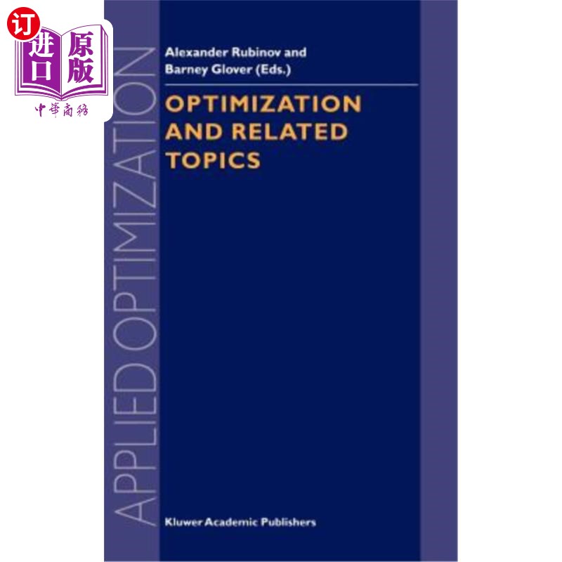 海外直订Optimization and Related Topics 优化及相关主题
