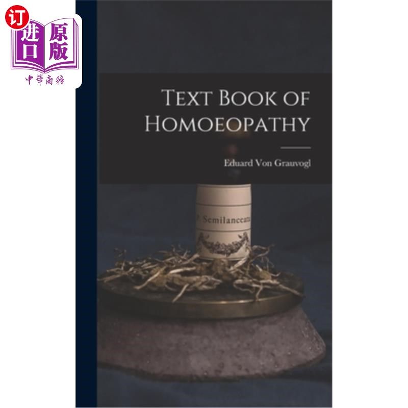 海外直订医药图书Text Book of Homoeopathy 顺势疗法教科书