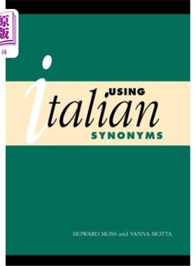 海外直订Using Italian Synonyms 使用意大利语同义词