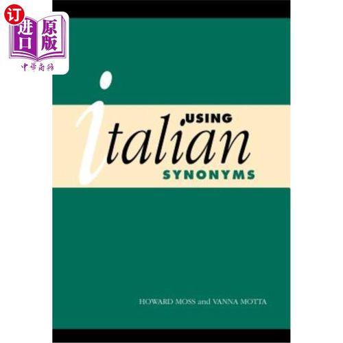 海外直订Using Italian Synonyms 使用意大利语同义词