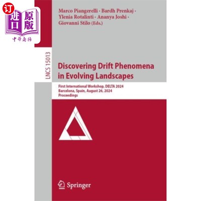 海外直订Discovering Drift Phenomena in Evolving Landscap... 在不断变化的景观中发现漂移现象