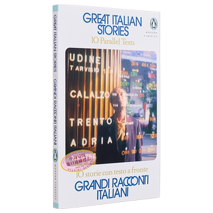 企鹅双语并行文本系列 伟大的意大利故事：10 个平行文本 英语意大利语双语短篇小说集 Great Italian Stories 英文原版