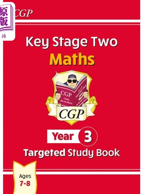 英国原版CGP教辅 New KS2 Maths Targeted Study Book Year 3 新版 KS2 数学针对性学习书 小学3年级 英文原版【中商原版】