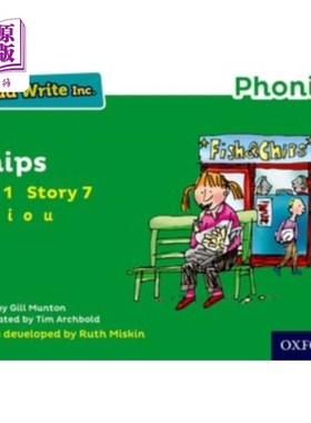海外直订Read Write Inc. Phonics: Green Set 1 Storybook 7... Read Write公司自然拼读:绿色套装1故事书7筹码