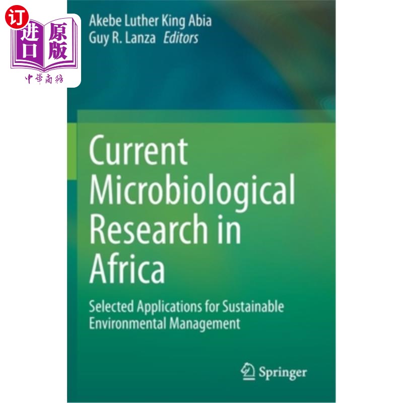 海外直订Current Microbiological Research in Africa: Selected Applications for Sustainabl 非洲微生物研究现状：可持续