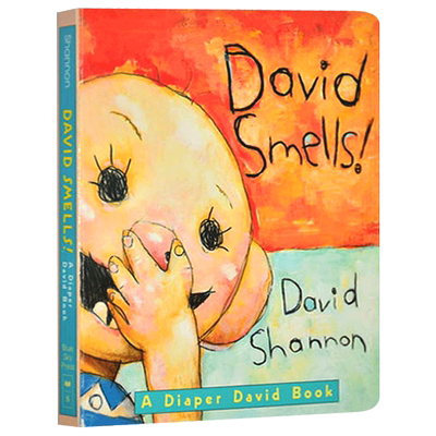 【中商原版】吴敏兰推荐书单David Smells英文原版 大卫不可以系列 学乐 纸板书 大卫香农David Shannon经典绘本 幼儿启蒙认?