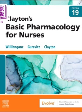 海外直订医药图书Clayton's Basic Pharmacology for Nurses 克莱顿护士基础药理学