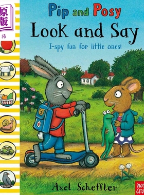 预售 Pip and Posy Look and Say 波西和皮普找找书 英文原版儿童绘本 动物故事 3到6岁 Axel Scheffler【中商原版】