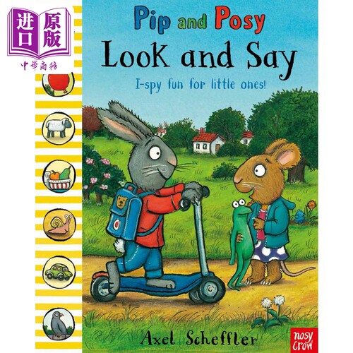 Pip and Posy Look and Say 波西和皮普找找书 英文原版儿童绘本 动物故事 3到6岁 Axel Scheffler【中商原版】