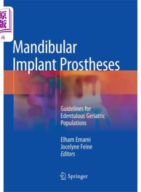 海外直订医药图书Mandibular Implant Prostheses 下颌种植假体