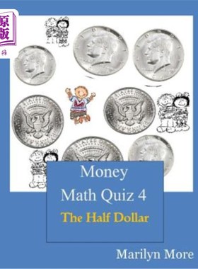海外直订Money Math Quiz Book 4: The Half Dollar 金钱数学测验书4：半美元