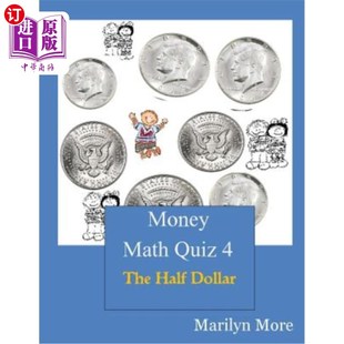 海外直订Money Math Quiz Book 4: The Half Dollar 金钱数学测验书4:半美元