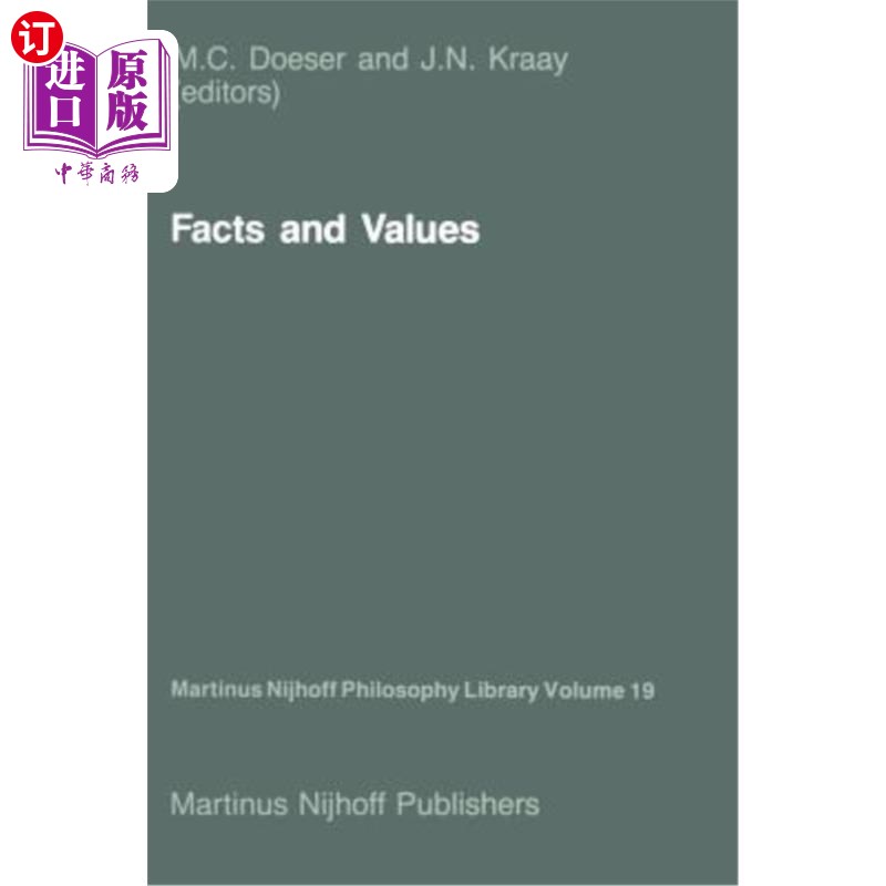 海外直订Facts and Values: Philosophical Reflections from Western and Non-Western Perspec事实与价值:西方与非西方视